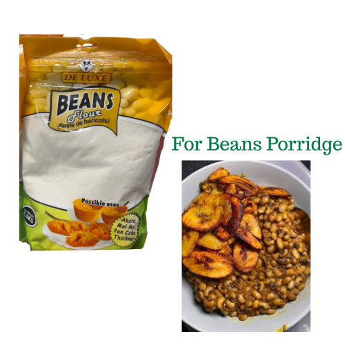 DE LUXE Beans Flour: Net Weight 0.9 KG (Sold in Packs)