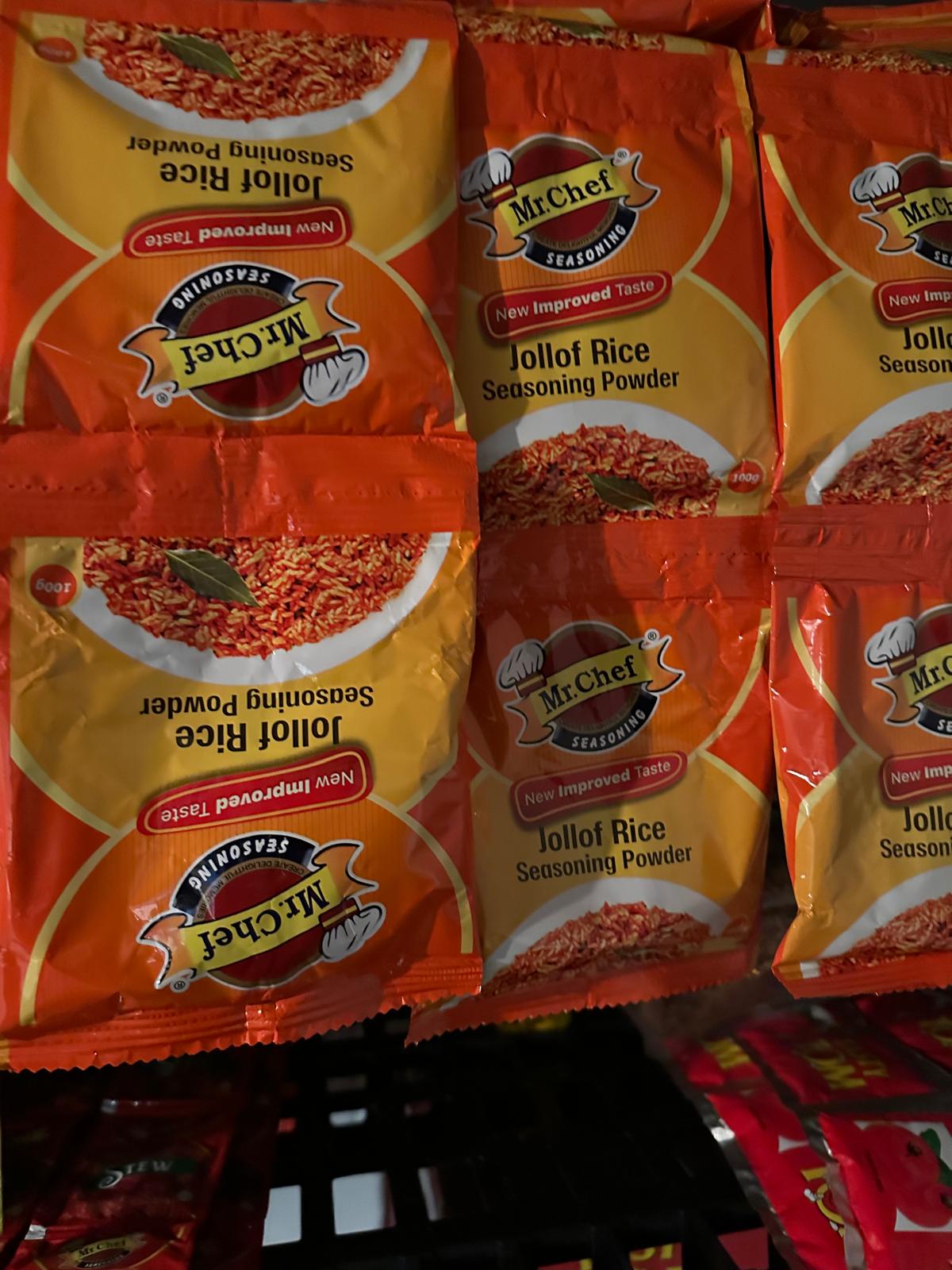 Mr. Chef Jollof Rice Seasoning Powder ($8 for 3 sachet)