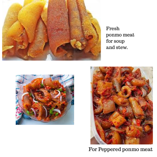 Fresh Cow Skin (ponmo) (Sold in packs)